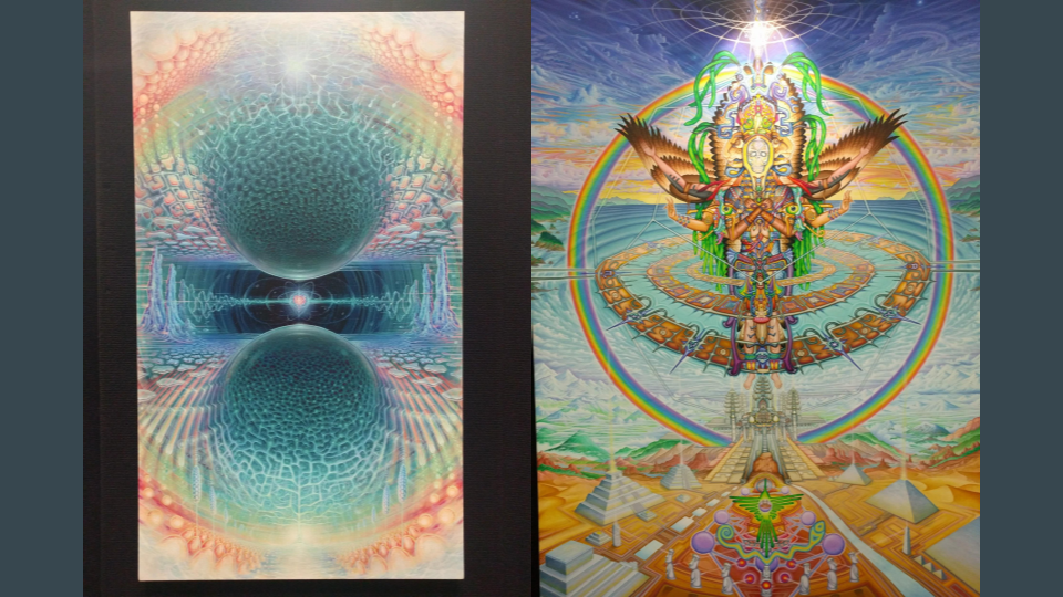 pictures of art from Psychedelic Science 2017